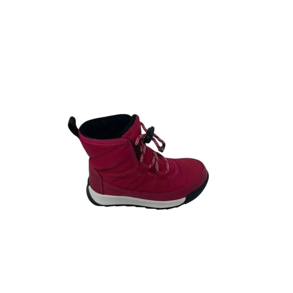 Sorel Whitney II Kids Pink Winter Boots Size 9 Waterproof Lace-Up